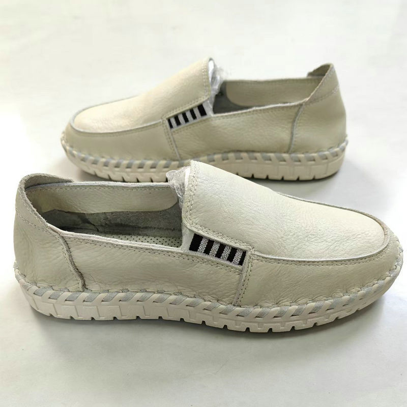 2026 New Summer Men's Loafers Made of Top-Layer Cowhide, Slip-On Driving Shoes, Handmade Casual Leather Shoes