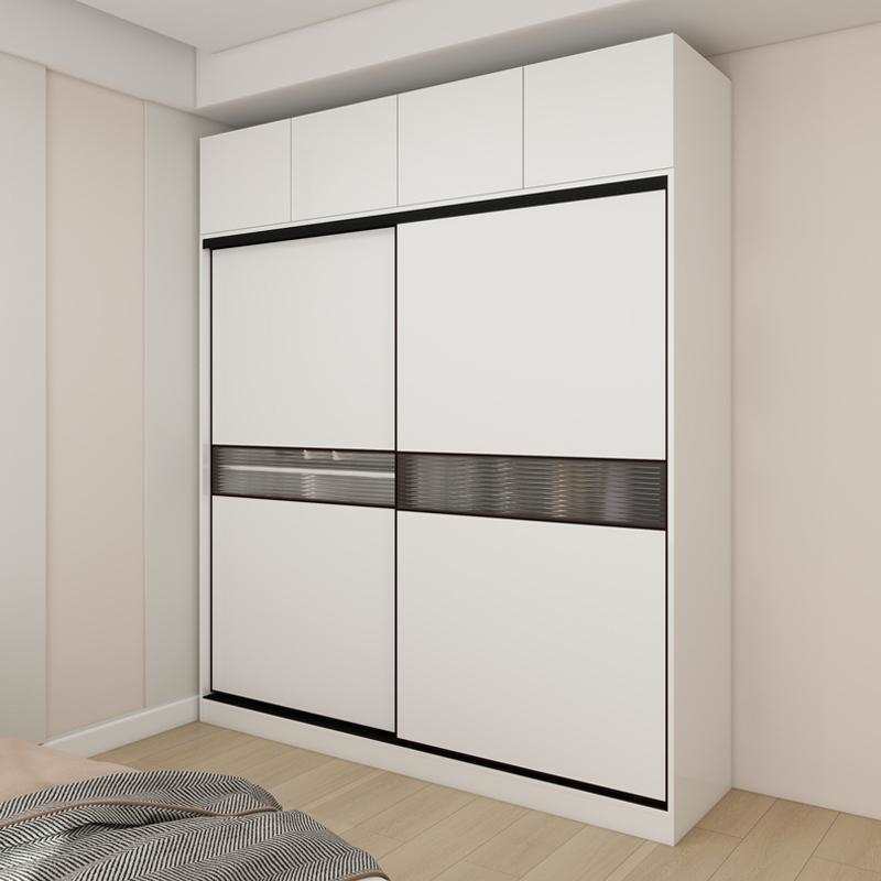 Aviation Honeycomb Aluminum Alloy Sliding Door Wardrobe Simple Small Apartment Sliding Bedroom Wardrobe