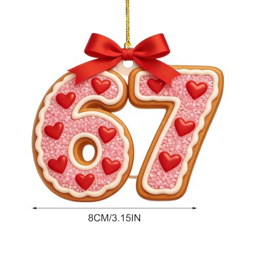 Ventas transfronterizas calientes seisseven67 seis siete decoraciones de Navidad acrílicas decoración divertida