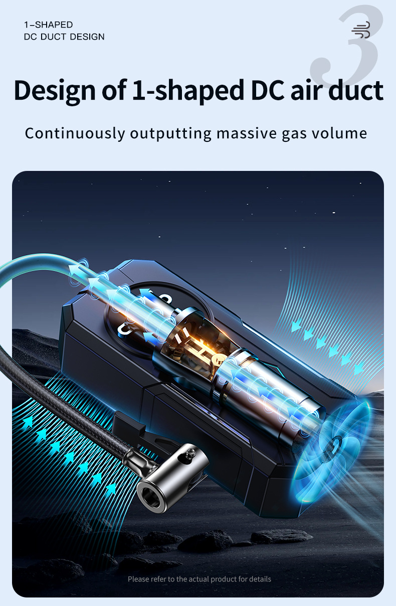 【Ys01】Cross-Border Car Air Pump, Wireless Portable 12V High-Power High-Pressure Automatic Inflator for Vehicles