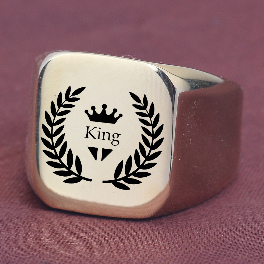 17g Weight Rings Classification 5, 6, 7 Ring Size 1 Piece Quantity Party, Street Occasion Titanium Steel Material Solid Color Pattern All Seasons Season Men's Gender Plating Design Hip-Hop, Simple Style Style Hip-Hop Simple Style Solid Color Titanium Steel Plating Men's Rings Men Band Rings 6