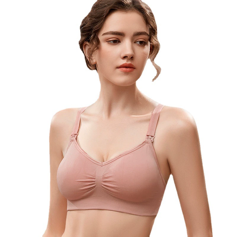 Wireless Nursing Bra, Supportive Thin Push-Up, Front-Clasp, Beautiful Back, Sizes S–XXL