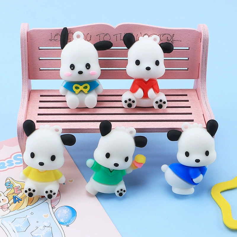 Cartoon cute doll, cream phone case, hair accessory, keychain with accessories, DIY