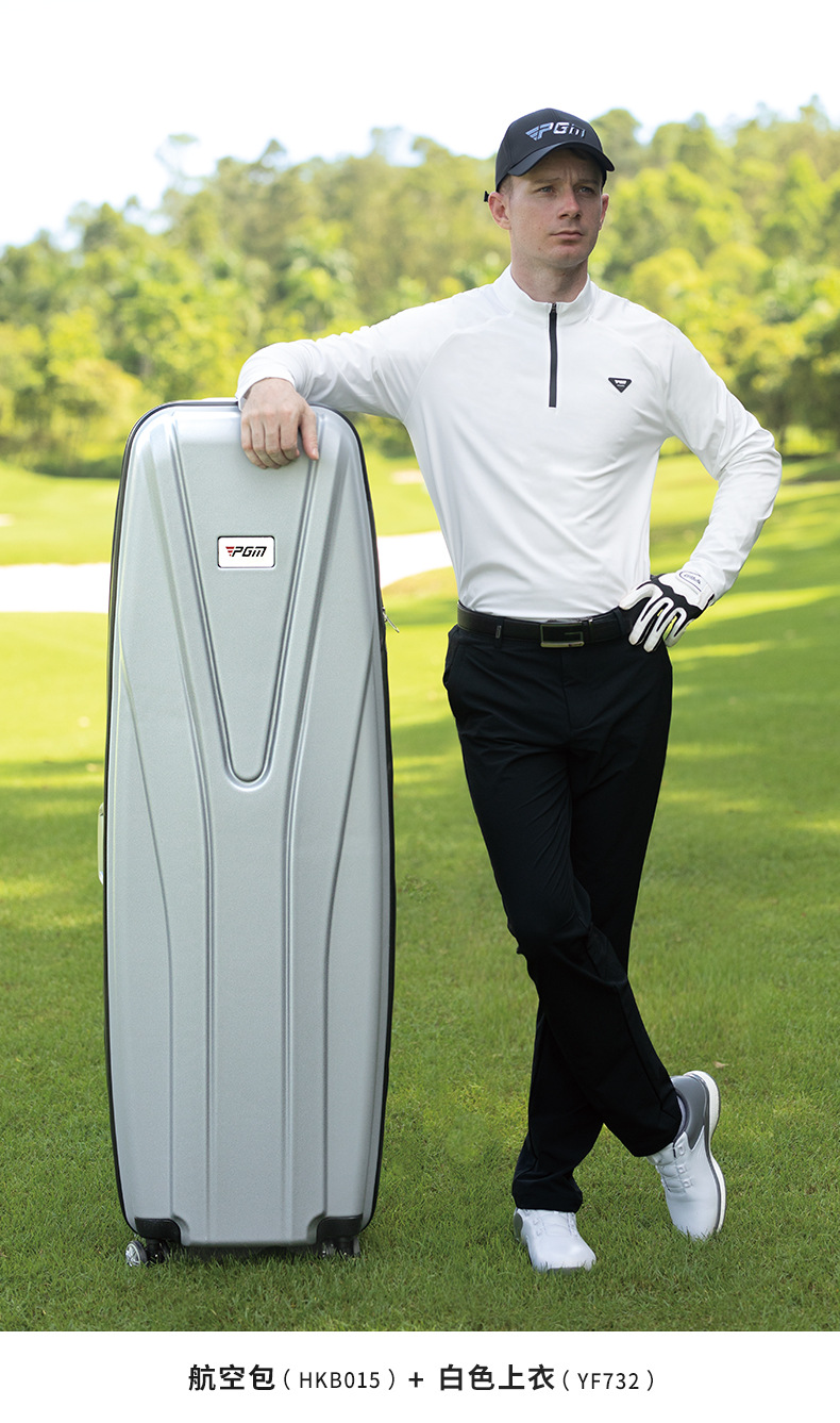 Túi golf hàng không vỏ cứng PGM, chịu lực 100kg, bánh xe 4 chiều, tặng khóa số — HKB015 - Vali Hàng Không Ánh Kim [Vỏ Cứng ABS / Bánh Xe Lăn 6 Bánh / Tặng Khóa Số] chi tiết 15