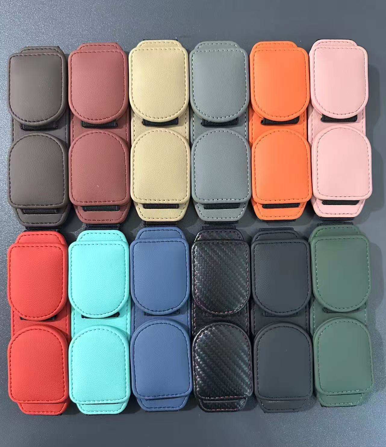 New Car Glasses Clip Sun Visor Holder Car Sunglasses Case Multifunctional Card and Document Holder Receipt Storage