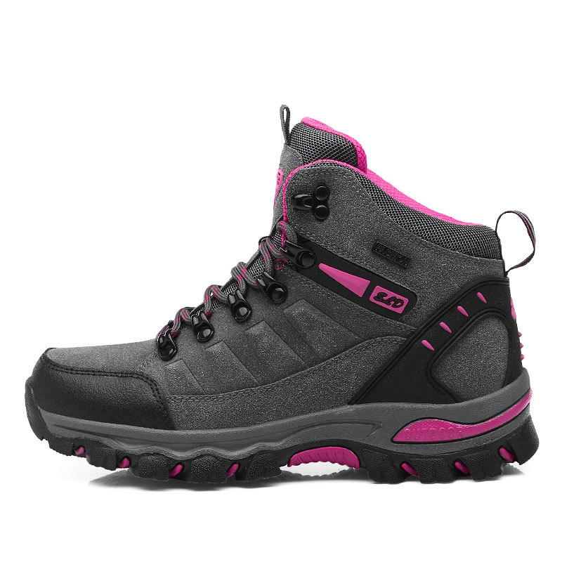 Turismo transfronterizo al por mayor zapatos de montaña para mujeres, zapatos de montaña para hombres, zapatos de montaña al aire libre, otoño y invierno