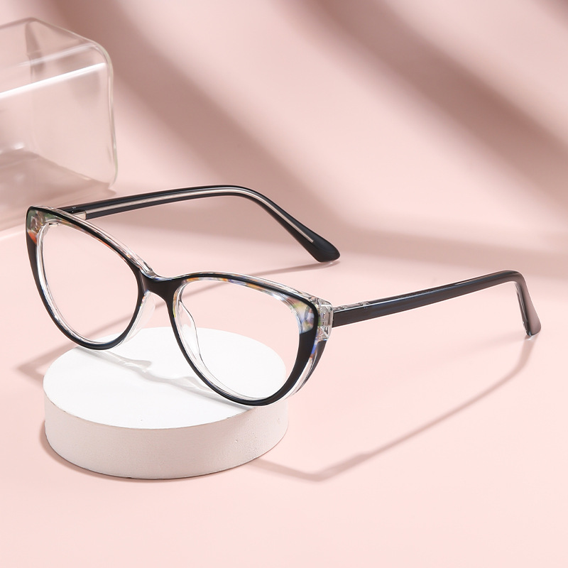 Moda gafas de lector pin ultra ligero transfronterizo ojo de gato red red especial de alta definición anti-luz azul gafas de lector para personas mayores