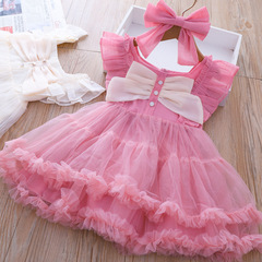 女童洛麗塔tutu裙2023夏季新品網紗小香風女孩洋氣公主裙蓬蓬紗裙