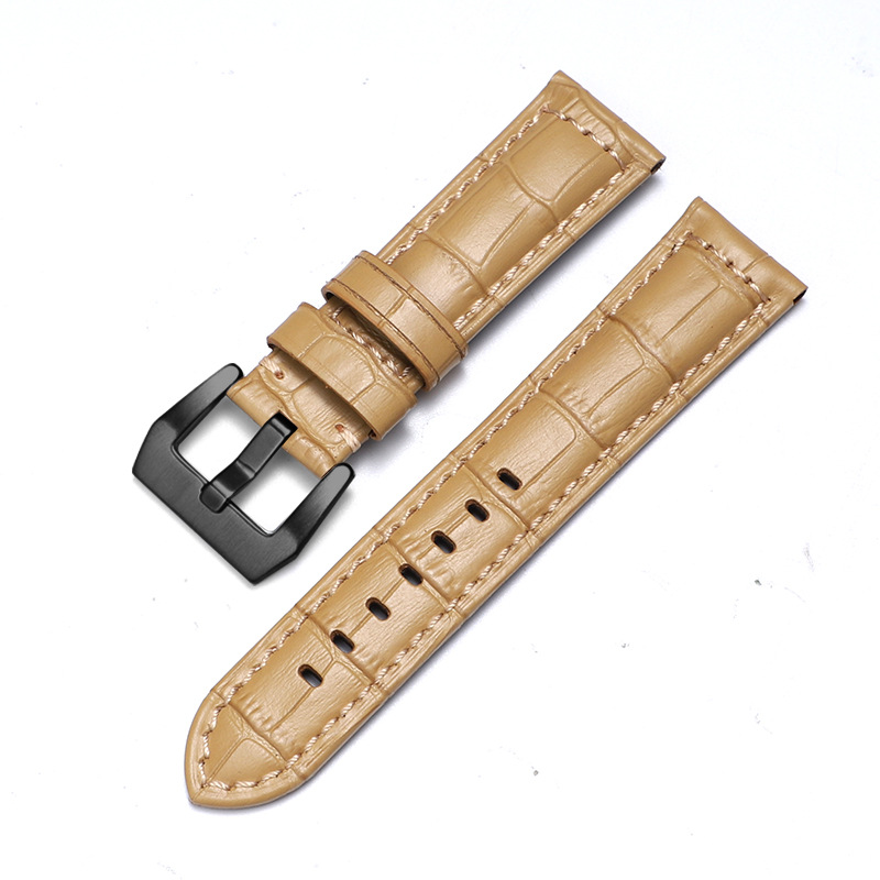 Aplicable iwatch correa de cuero genuino Apple correa de reloj applewatch8 Huawei GT3 Samsung S1 Pena Mar