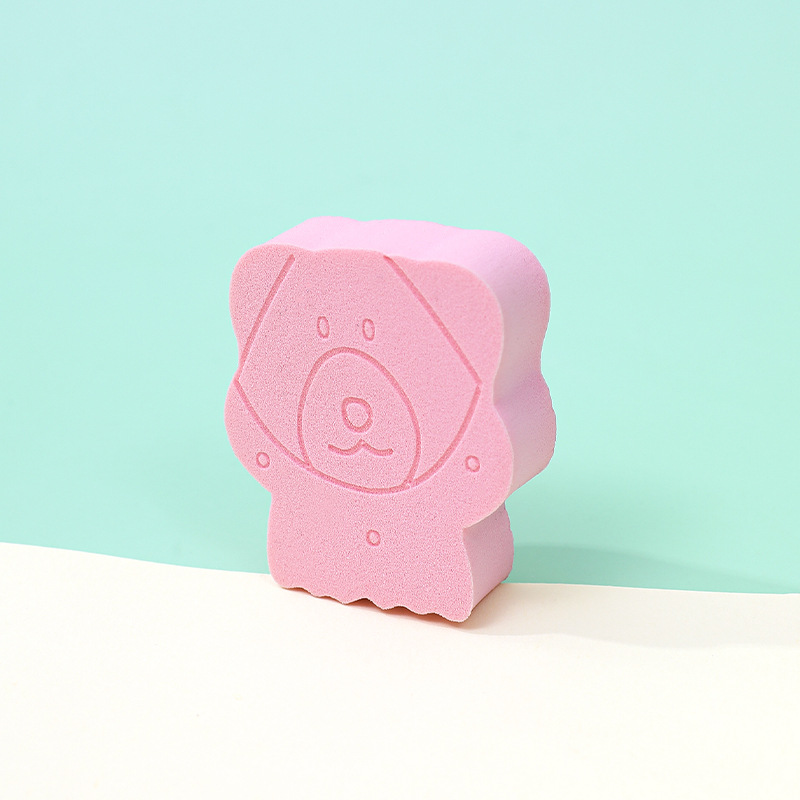 Huevo de maquillaje de esponja plana de panda personalizado suave no comer polvo, huevo de maquillaje de forma diferente transfronteriza, seco y húmedo.