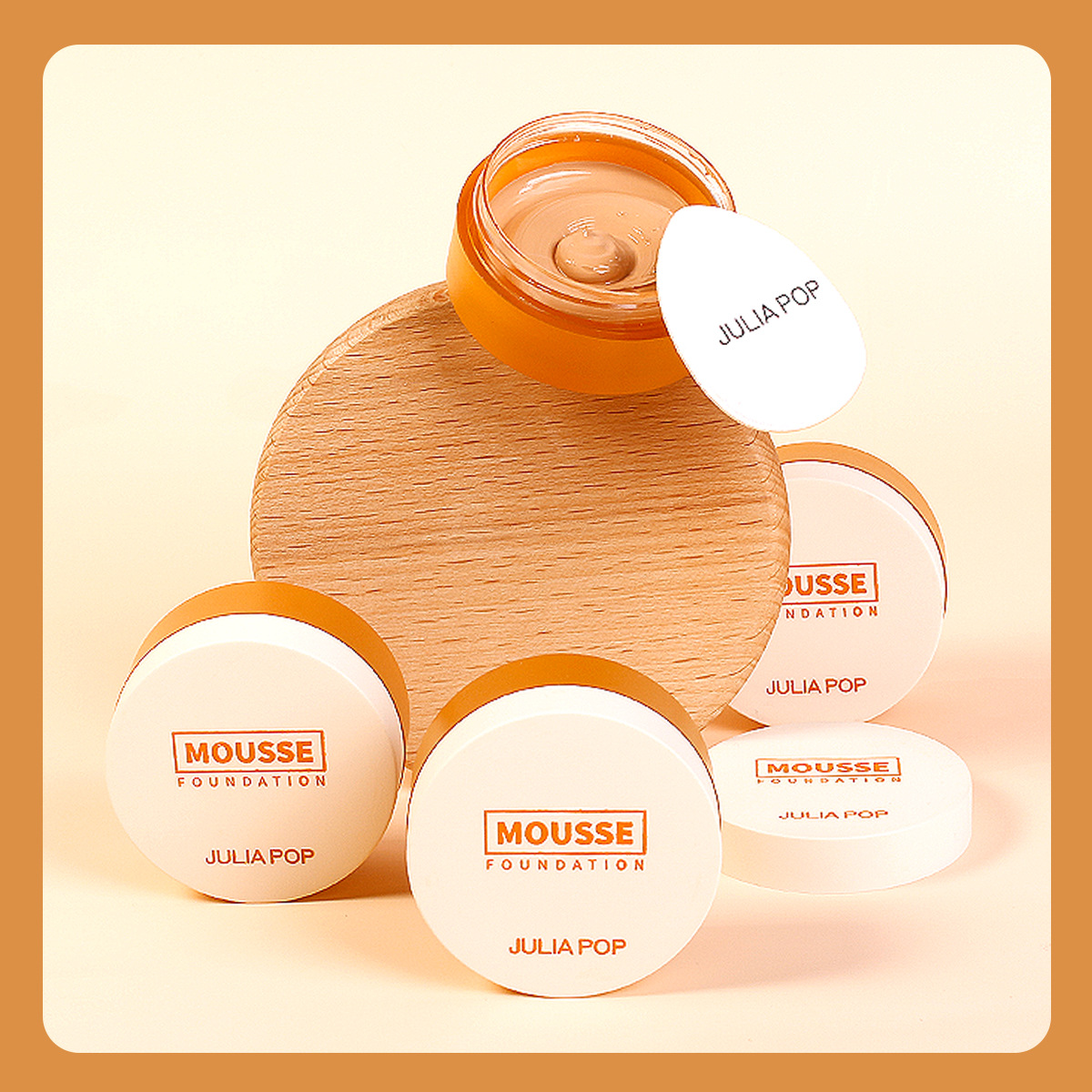 Cross-border exclusive JULIAPOP wheat-based foundation—long-lasting, smudge-proof BB cream with waterproof, hydrating, and illuminating cosmetic features