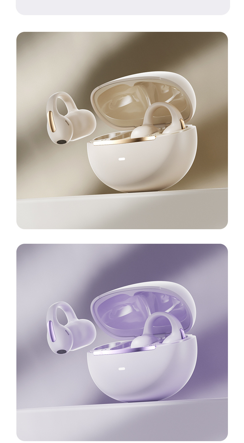 New 2025 OWS Open-Ear Earbuds – High-Fidelity, Smart AI Translation & Ear Clip Design_voghion.com