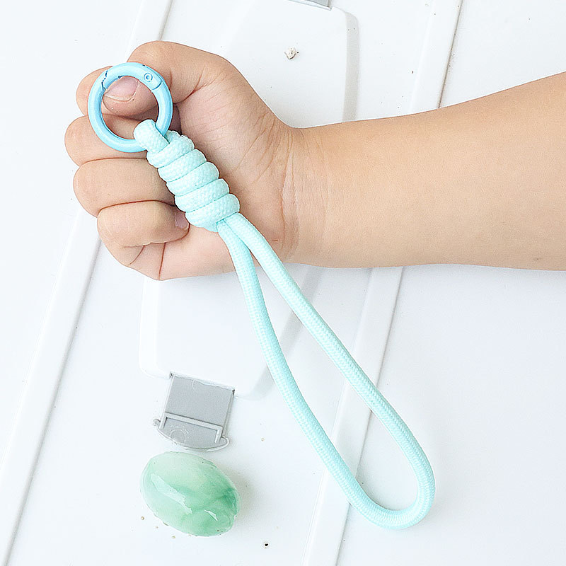 卸売新しい編まれた結び目携帯電話ストラップショート紛失防止ウォーターカップリストストラップ多用途ドーパミンジュエリーストラップ|undefined