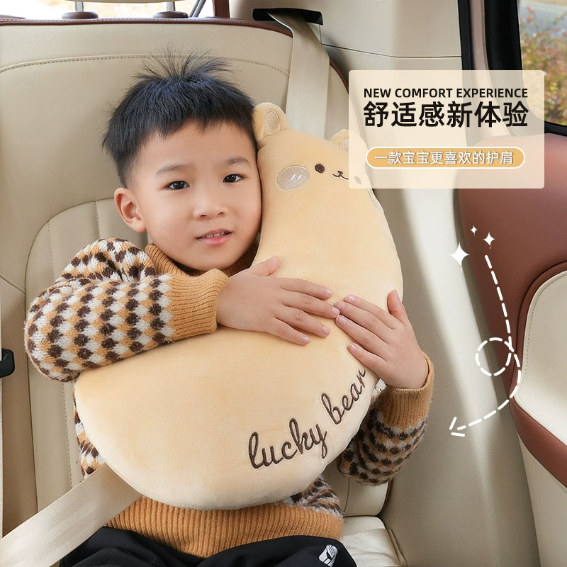 Защитный Чехол для автомобильного ремня безопасности, детский анти-затягивающийся шейный Удобный автомобильный защитный чехол для плеча, мультяшный милый автомобильный защитный чехол для плеча