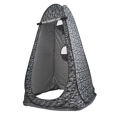 Avtomobil dam çadırları | Toilet, Camping Beach Tent - gray-camouflage-three-windows-single-person