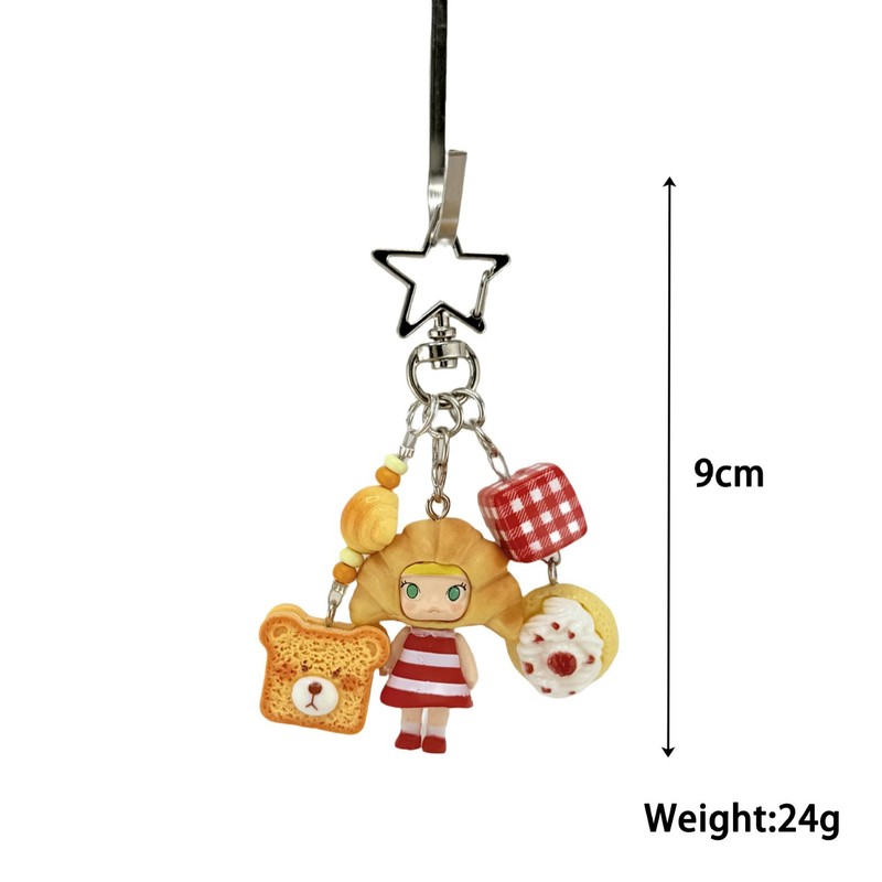 POP MART モリーの改造された人形の携帯電話チェーンペンダント、トレンディなキーホルダーペンダント、パンツベルトとして着用可能|undefined