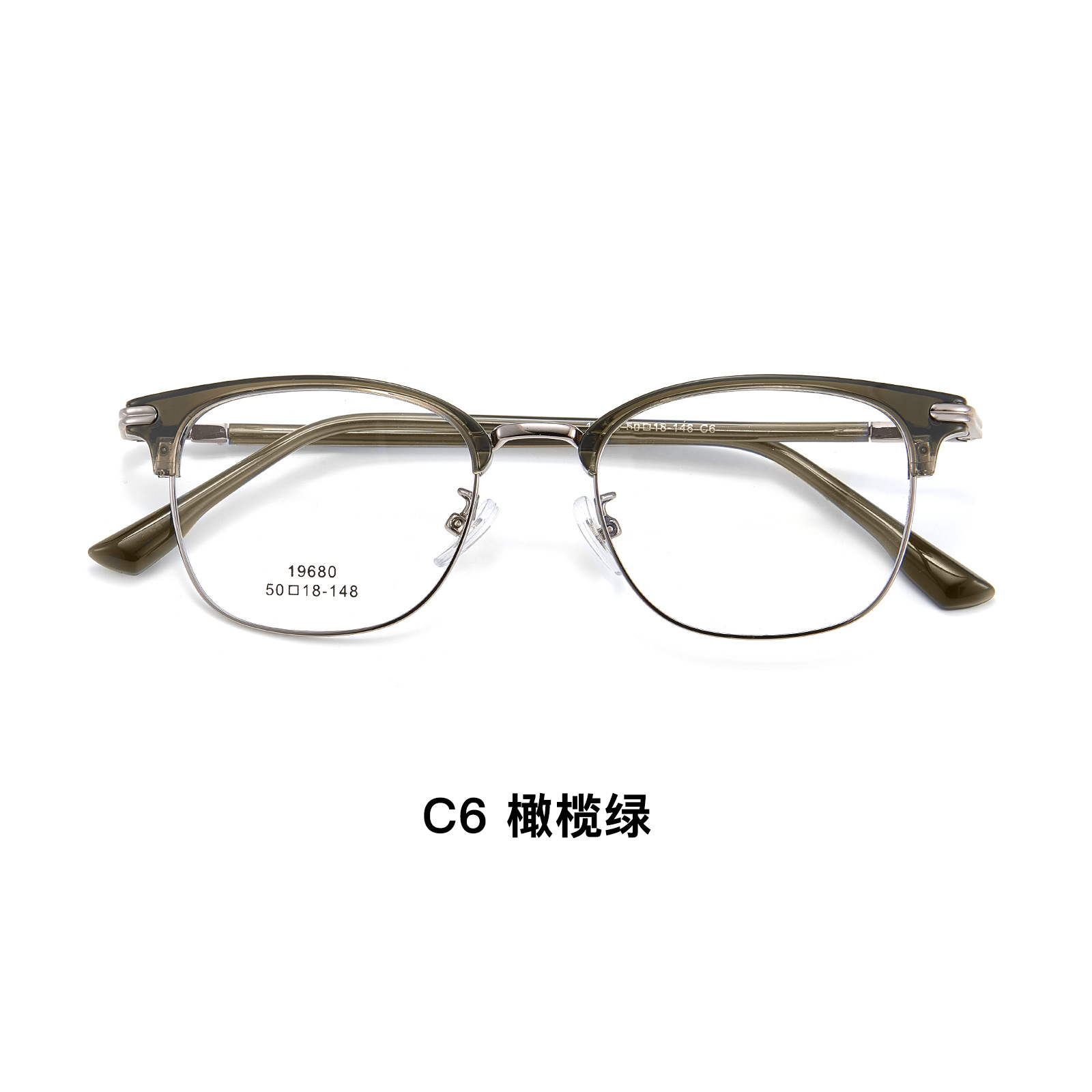 Literatura simple aleación de ocio ultraligera TR ceja marco de gafas flexibles no sujetar la cara con gafas Danyang lote