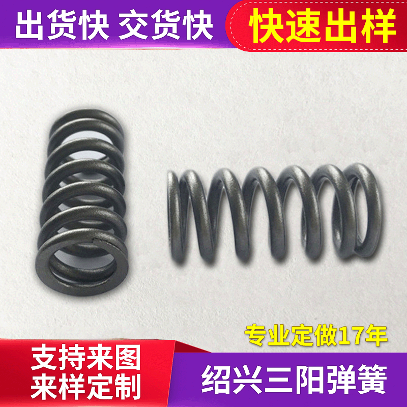 厂家供应发动机气门压缩弹簧 来图来样非标准件弹簧 压缩弹簧