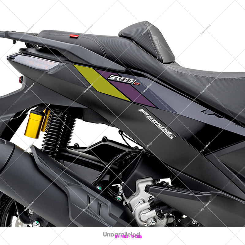 Adecuado para 25 Promise SR250GT Carrocería Impresión Decoración impermeable Pegatina Pegatina Modificación Accesorios