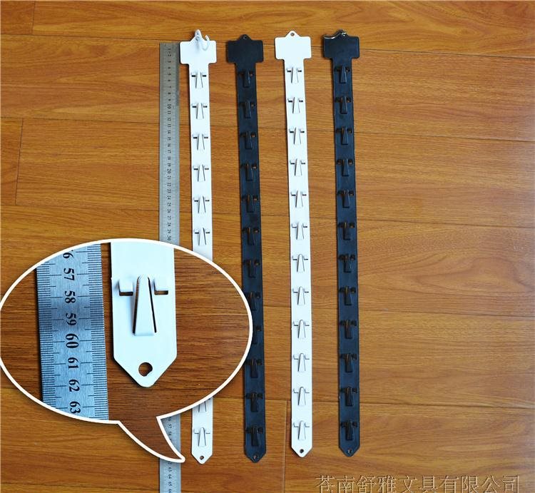 市注塑塑料挂钩挂条货架配件食品挂架12挂黑色白色