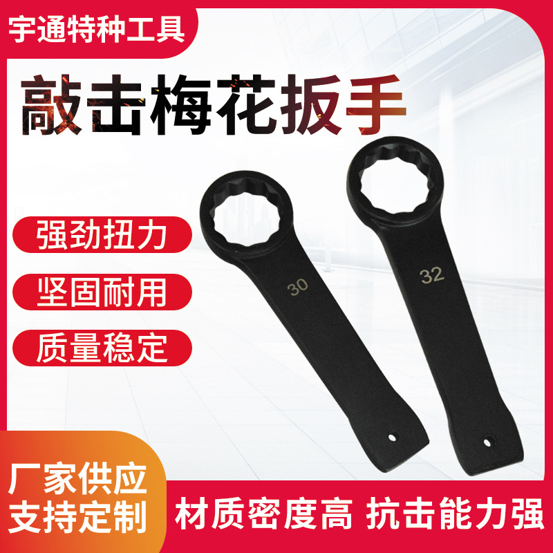 模锻敲击梅花扳手敲击开口扳手敲击梅花扳手重型开口扳手梅花扳手