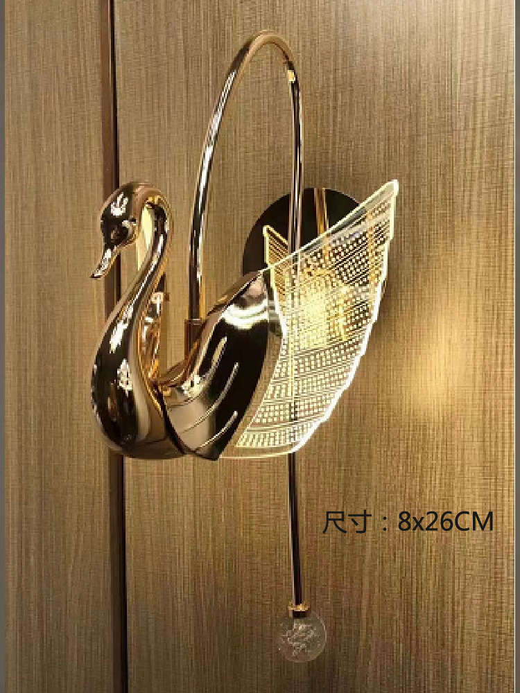 lámpara de cabecera lámpara de pared diseñador de cristal pasillo decoración lámpara de pared dormitorio diseño simple lámpara de cabecera lámpara de pared