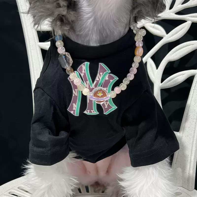 狗狗衣服潮牌薄款大型犬金毛巨贵比熊泰迪柯基雪纳瑞宠物亲子装夏