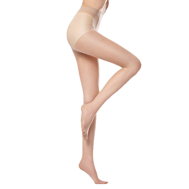 Langsha 5D Stockings Anti-Snagging Summer Toe Reinforced Flesh-Colored Pantyhose Ultra-Thin Transparent Spring & Fall Black Stockings