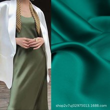 光澤感醋酸緞面絲綢布料真絲素縐綢緞光滑垂順禮服旗袍吊帶裙面料