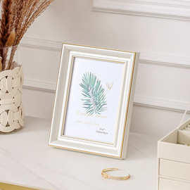 北欧风装饰画简易相框7寸高级感摆件画框A4照片挂墙梳妆桌面相框