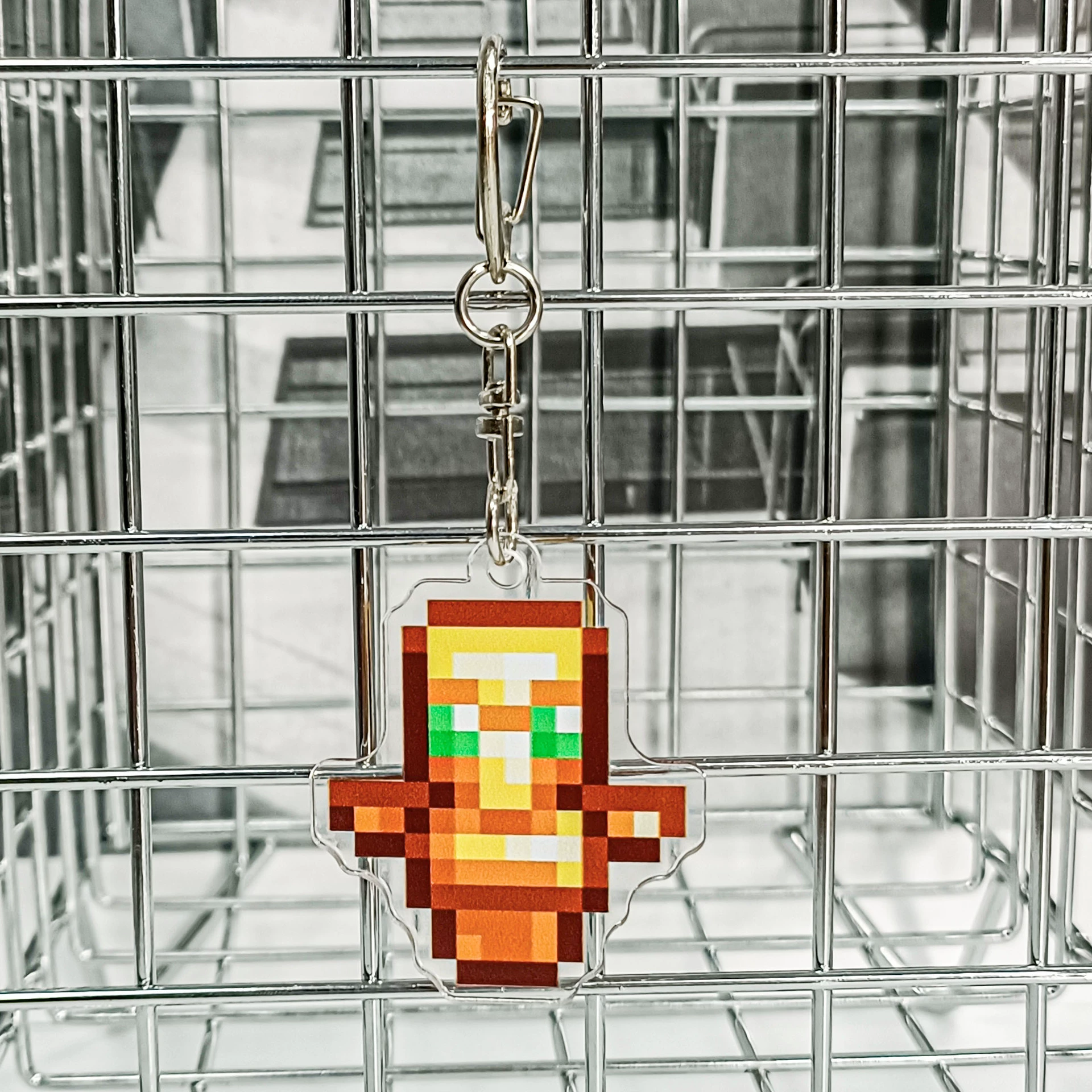 Minecraft, брелоки-талисманы из моей вселенной, малораспространённый тотем с магическим золотым яблоком, акриловые украшения