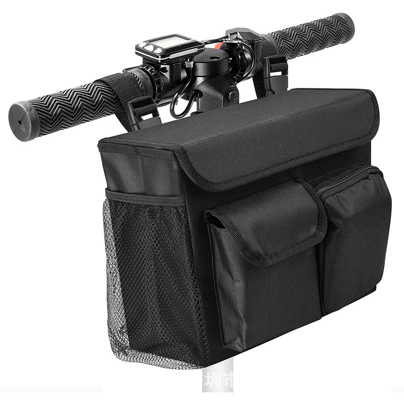 Electric Vehicle, Bicycle, and Scooter Front-Mounted Fabric Storage Bag, Multifunctional Chair Storage Basket, Hanging Bag Storage Pouch
