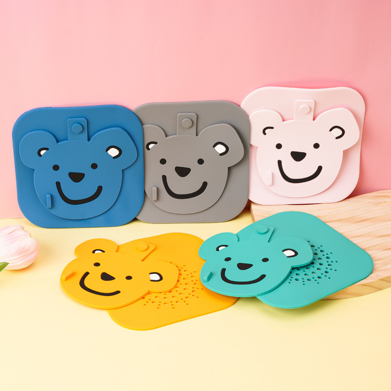 Floor drain deodorizer for bathroom, silicone floor drain mat, kitchen sink anti-clog and anti-odor floor drain cover 37H