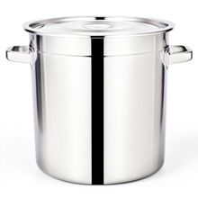 汤桶食品级201无磁不锈钢汤桶圆桶带盖 商用家用电磁炉可用