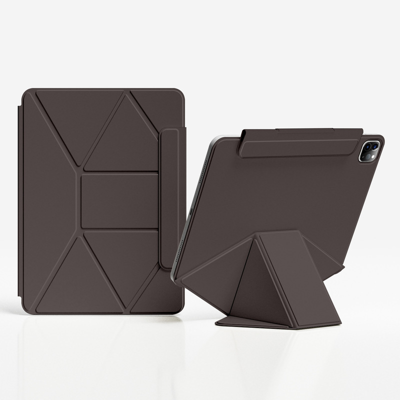 iPadpro保护套增高支架iPad11磁吸双面夹mini7旋转air654拆分笔袋|undefined