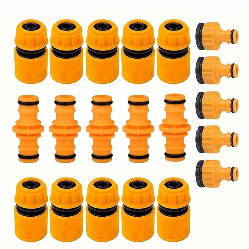 Conector de tubería de agua del jardín traje conector de manguera de jardín del hogar grifo de agua conexión rápida conector de lavado de coches recto