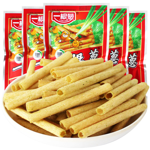 Gan Master, bald head, one scallion, 8090 nostalgic childhood puffed potato chips, 30 bags for 0.5 yuan when young