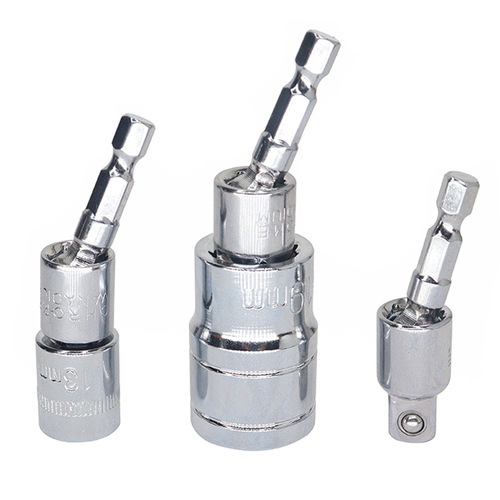 Wind Blade Universal Joint Hex Handle Four-Sided Sleeve Universal Connector Screw Extractor Connector 360 Degree Drill Bit Adapter