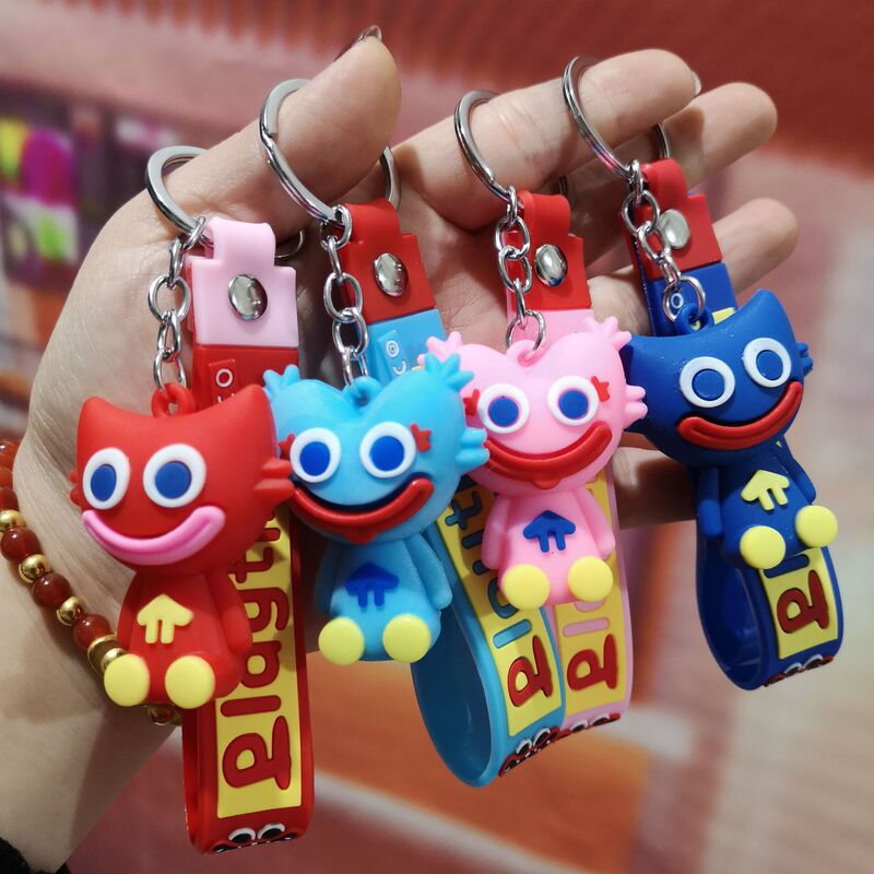Cross-Border Poppy Playtime Keychain Creative Cartoon Huggy Wuggy Game Character Pendant