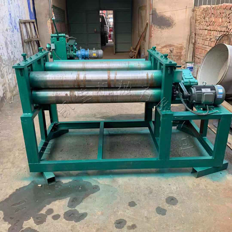 废旧油桶展平机 金属回收厂油桶铁皮再生设备 油桶拆解机