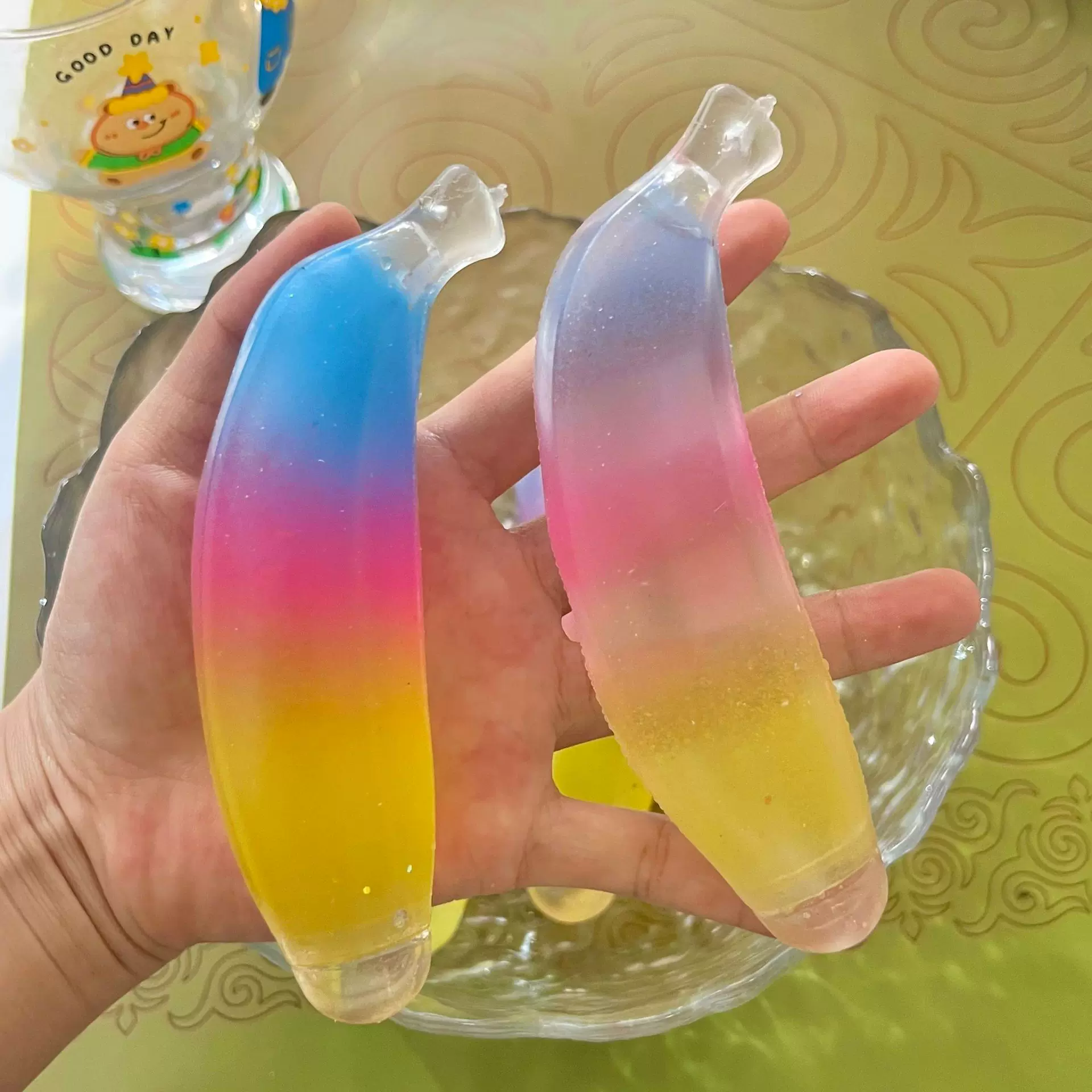 创意仿真水果解压捏捏麦芽糖慢回弹香蕉多巴胺减压玩具批发