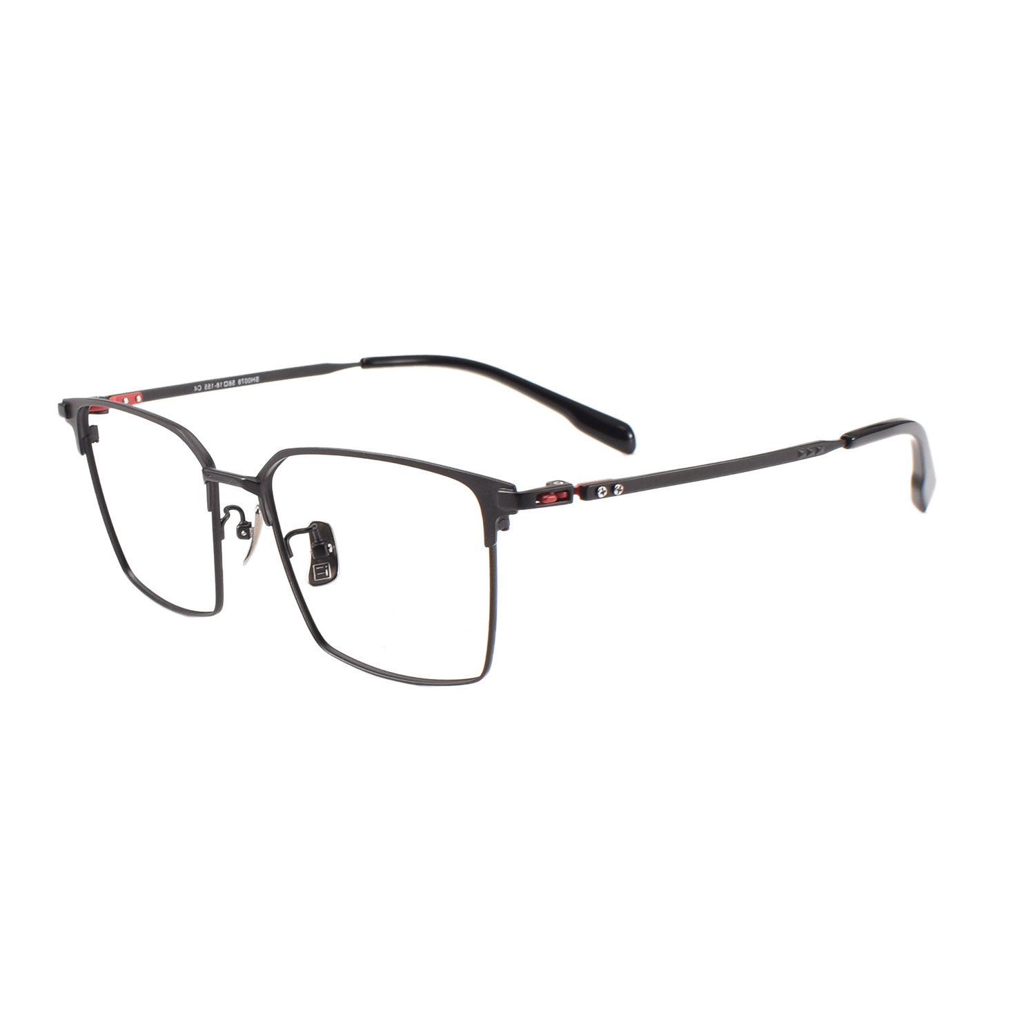 Marco de Gafas Cuadrado 153mm SH0078 de Titanio Puro para Cara Grande image 9