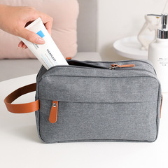Business trip travel men's skincare toiletry bag double-layer large capacity makeup bag Oxford cloth storage convenient carry-on bag