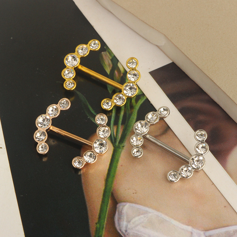 Labret piercing jewelry detail image