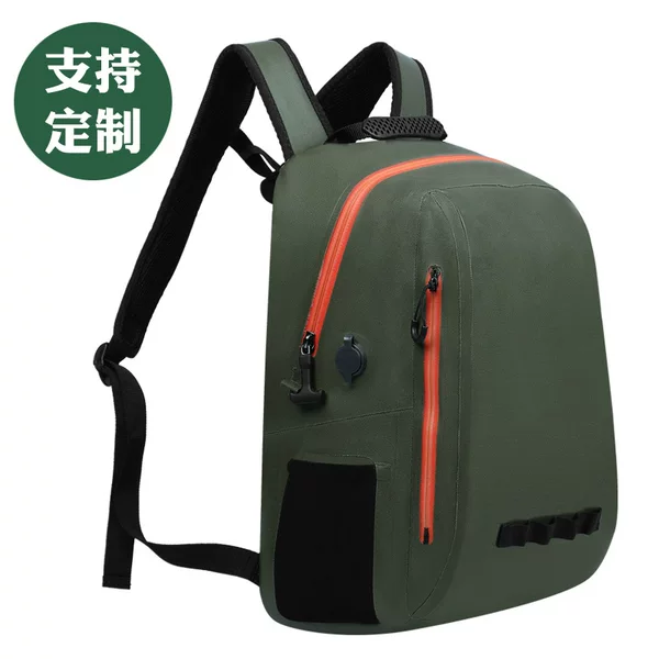 Outdoor waterproof hiking backpack, large-capacity storage backpack, beach camping and cycling rainproof backpack, cross-border bestseller