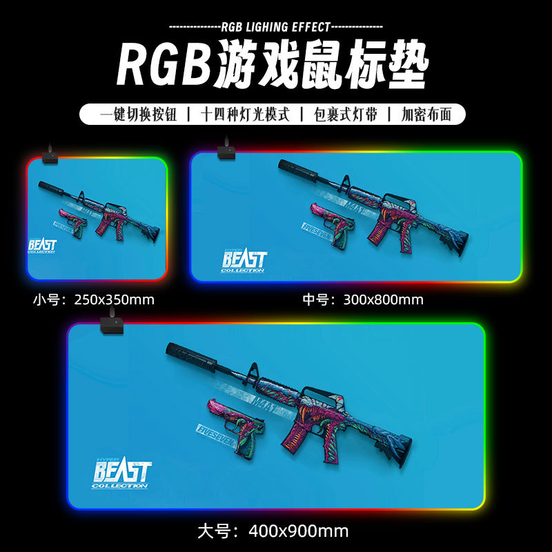 Alfombrilla de Ratón RGB – Mouse Pad Gamer con Memoria de Apagado