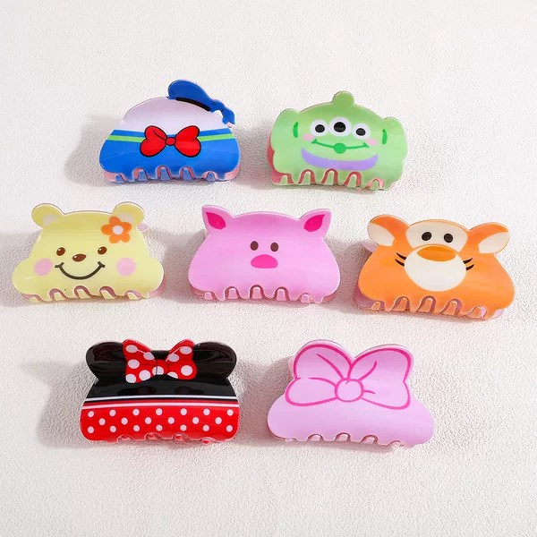 Anime Cartoon Character Acrylic Hair Clip Creative Hair Accessory Hair Claw Clip Hair Ornament Hair Claw Clip