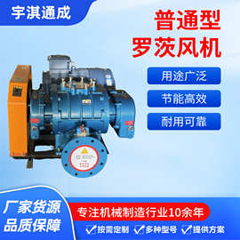 普通型罗茨风机增氧机消音器污水处理罗茨风机大功率鱼塘地氧曝气