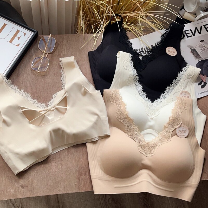 Hui Zhixin 2639 Enlarged Version Upgraded Version Full Fixed Cup Beautiful Back Lace Breathable Seamless Underwear