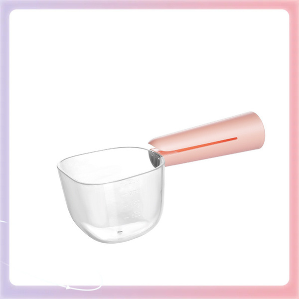 ๑New pet food transparent spoon supplies with scale for feeding cats…